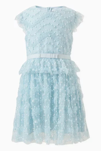 Dress in Sequinned Tulle