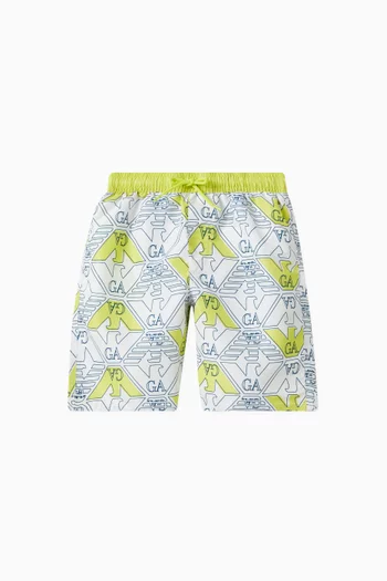 Palm Trees Logo Swim Shorts