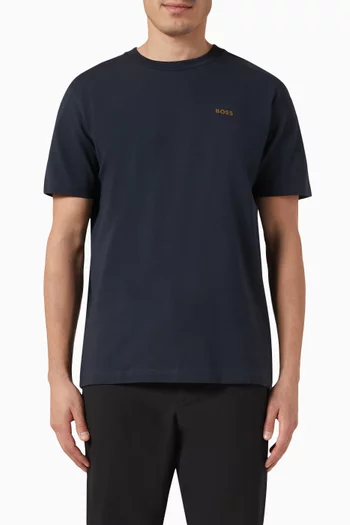 Logo T-shirt in Cotton Stretch