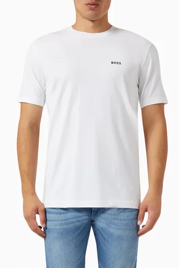 Logo T-shirt in Stretch Cotton