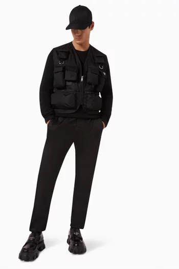 Metal Logo Plaque Pants in Re-nylon