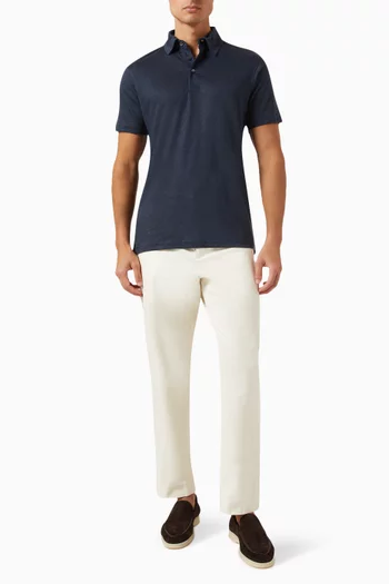 Polo Shirt in Linen