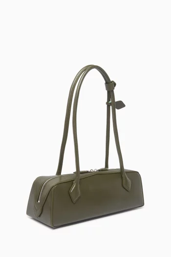 Le Teckel Medium Shoulder Bag in Shiny Goatskin