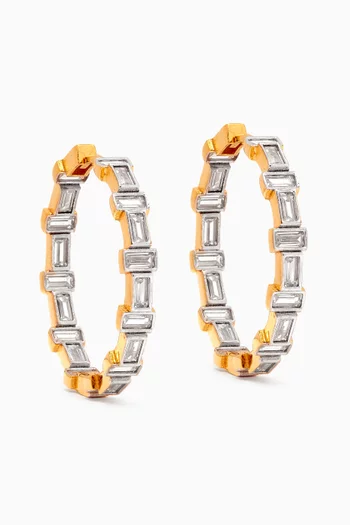 You Do You Hoop Earrings in 24kt Gold-plated Sterling Silver