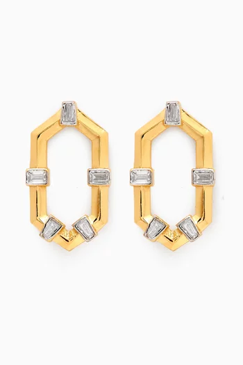 Star Studd Earrings in 24kt Gold-plated Sterling Silver