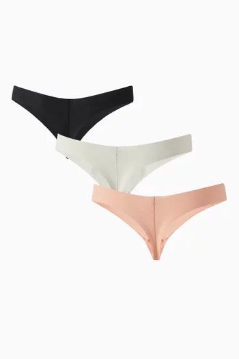 Invisibles Thongs in Microfiber, Set of 3