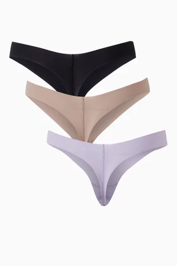 Invisibles Thongs in Microfiber, Set of 3