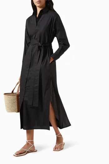 Everyday Shirt Dress in Cotton Poplin