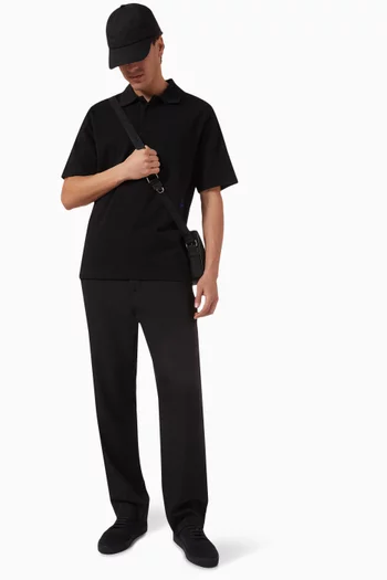 Logo Polo Shirt in Cotton