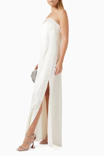 La Lune Cumulus Maxi Dress in Silk