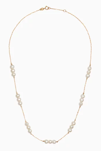Kiku Jolie Pearl Necklace in 18kt Yellow Gold