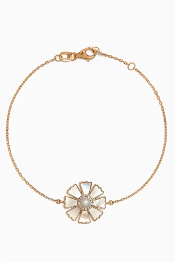Farfasha Happy Sunkiss Diamond & Mother-of-Pearl Bracelet in 18kt Gold