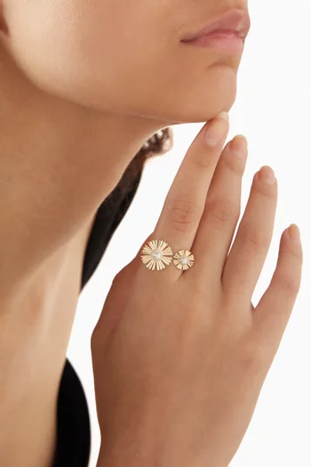 Farfasha Happy Sunkiss Pearl & Diamond Ring in 18kt Gold