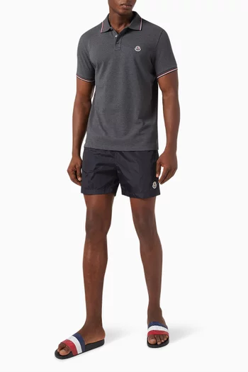 Logo-patch Swim Shorts in Nylon