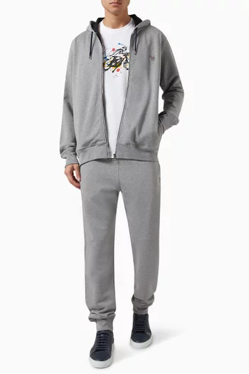 بنطال رياضي بشعار زيبرا قطن عضوي