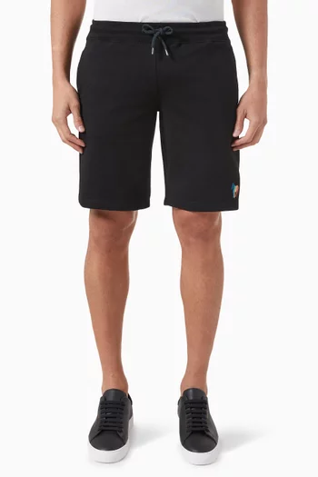 Zebra Logo Sweat Shorts in Organic Cotton