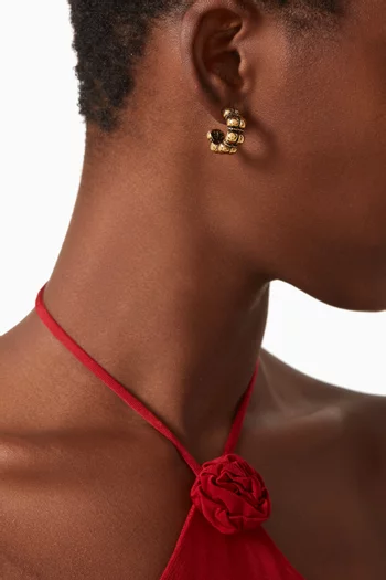 Nix Chunky Hoop Earrings in Gold-plated Brass