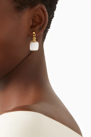Jane Earrings in Gold-plated Brass