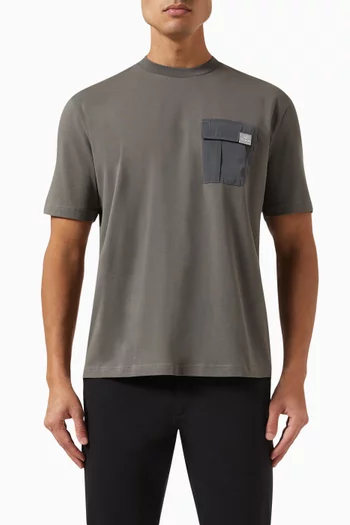 Pocket T-shirt in Organic Cotton-jersey
