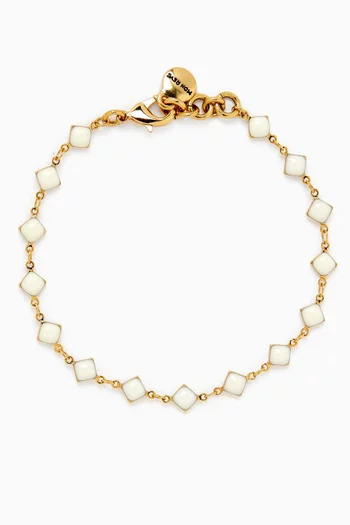 August Anklet in Gold-plated Brass