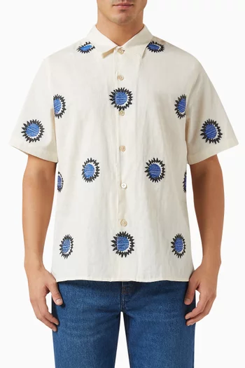 Fil Coupé Sun Shirt in Cotton Blend