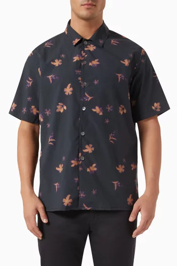 Floral-print Shirt in Organic Cotton