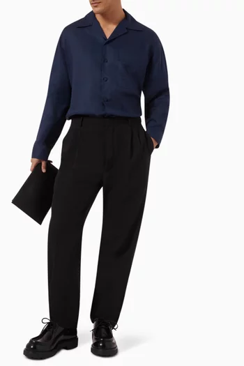 Logo Shirt in Linen