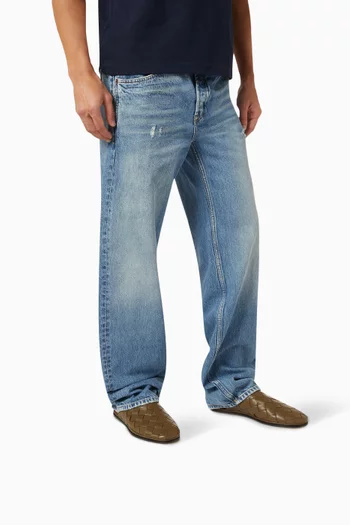 حذاء سهل الارتداء سنداي مبطن جلد مجدول