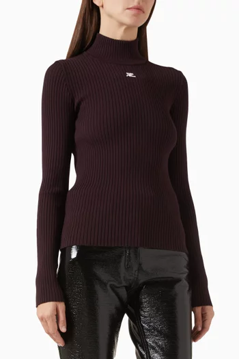 Reedition Turtleneck Sweater in Ribbed-knit