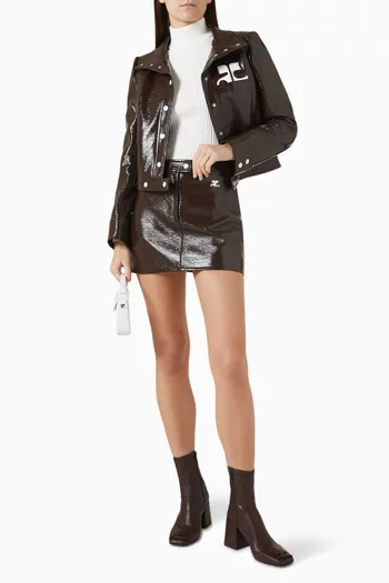 Reedition Mini Skirt in Vinyl