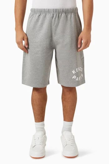 Logo Target Shorts in Cotton Fleece