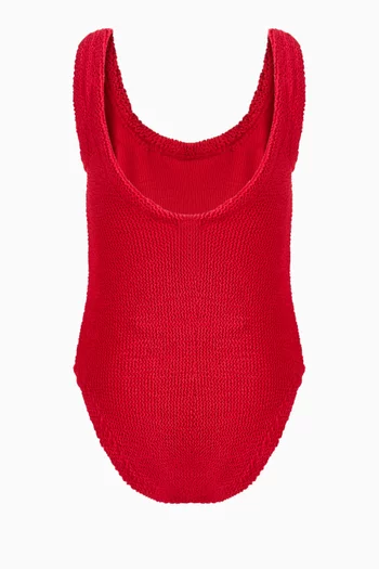Kids Classic One-piece Swimsuit in Original Crinkle