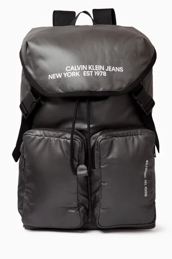 Sport Essentials Flap Backpack in Nylon