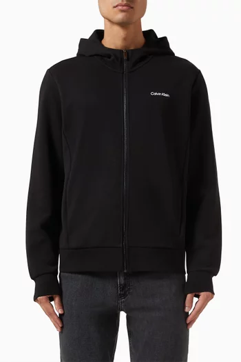 Micro Logo Repreve Hoodie in Cotton