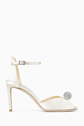 صندل سكورا مزين بالكريستال بكعب 85 مم ستان