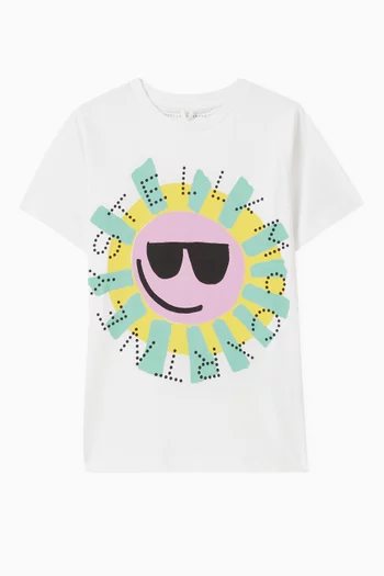 Logo Graphic Print T-Shirt in Cotton