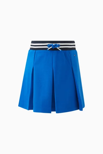 Pleated Mini Skirt in EcoVero™ Viscose Blend