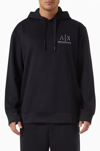 AX Logo Hooded Sweatshirt