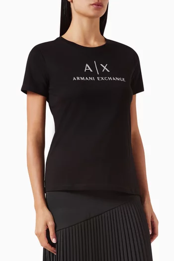 AX Logo T-shirt in Jersey