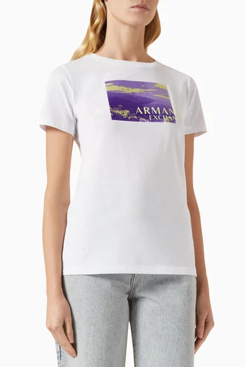 AX Logo T-shirt in Cotton
