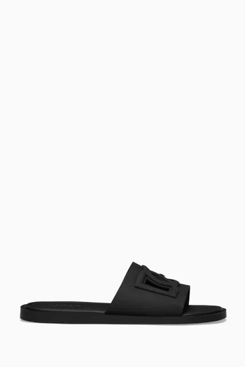 Gomma Beachwear Sliders in Rubber