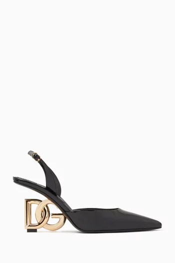 Lollo 75 Slingback Pumps in Patent Leather
