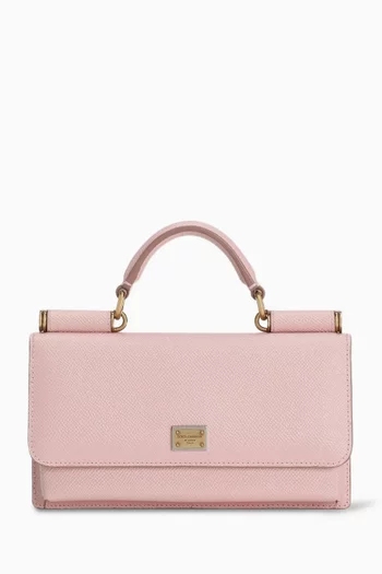 محفظة ميني بسلسلة جلد