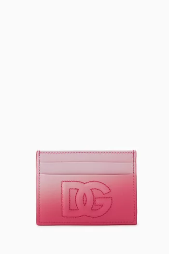 DG Logo Ombré Card Holder in Leather