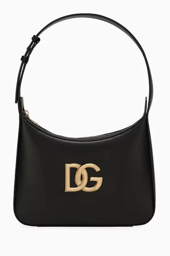 3.5 DG Logo Shoulder Bag in Calfskin