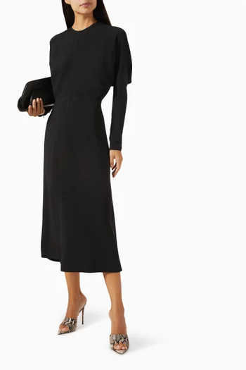 Dolman Midi Dress in Cady