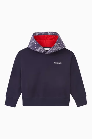 Paisley Logo Hoodie in Cotton
