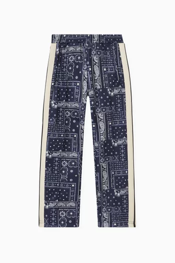 Astro Paisley Print Track Pants in Cotton