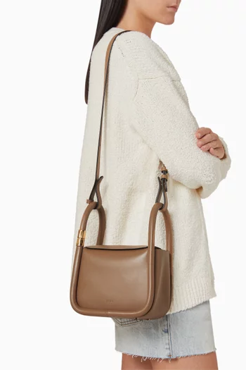 حقيبة ونتون 20 صغيرة بيدين علويتين جلد عجل