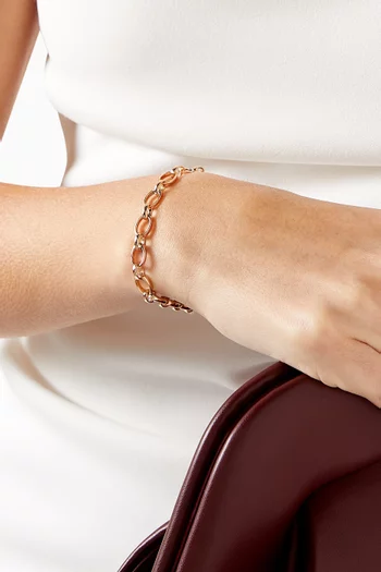 Treillage Charm Bracelet in 18kt Rose Gold